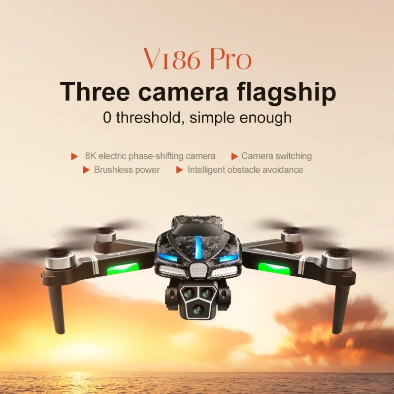New V186 Pro Drone Professiona - огляд і ціна Drone Gimbal 2 Axis