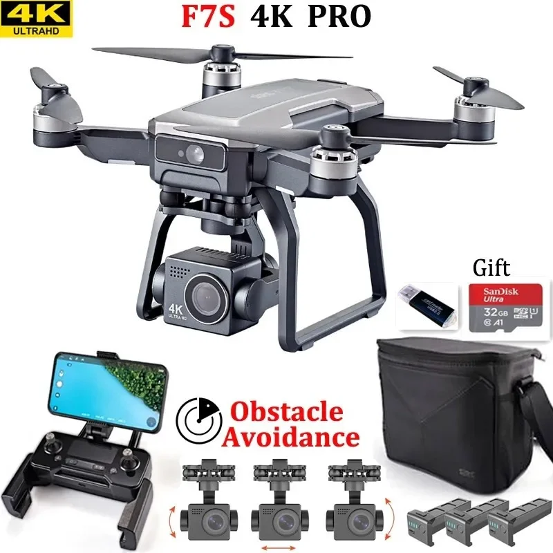 SJRC F7s 4K PRO Drone 4K obsca - огляд і ціна Drone Gimbal 3 Axis