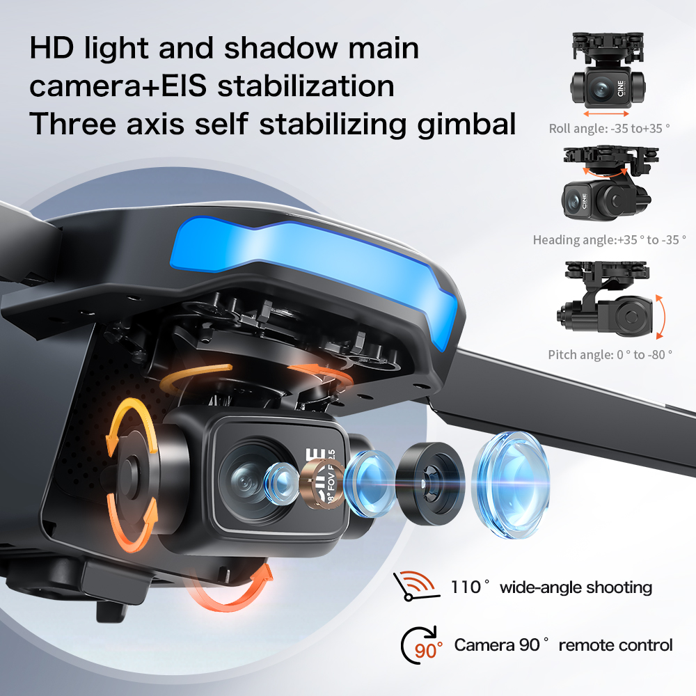 New S-X1 MAX Drone GPS 8K Prof - огляд і ціна Drone Gimbal Brushless